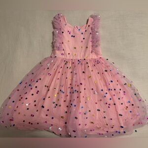 Pink Polka Dot Tulle Dress